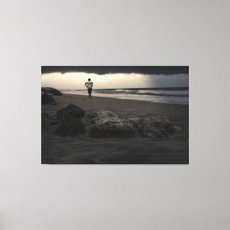 Walk On The Beach Canvas Print