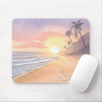 Walk on the Beach | Ocean Watercolor