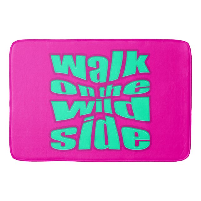 walk on the wild side bath mat (Front)
