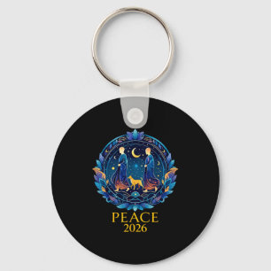 Walk peace 2026 world peace monks with aloka dog key ring