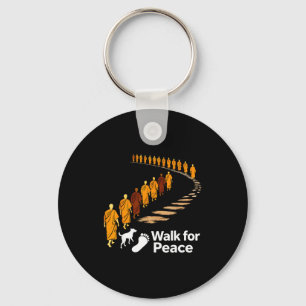 Walk peace 2026 world peace monks with aloka dog key ring