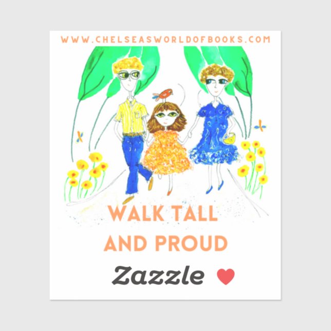 Walk Tall and Proud- ADHD AND ME sticker (Sheet)