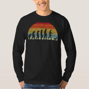 Walk The Dog Evolution Evolution Of Man Dachshund T-Shirt