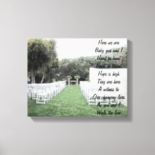 Walk the line canvas print