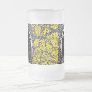 Walk The Line Frosted Glass Beer Mug