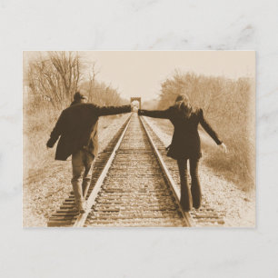 Walk the Rails Together - Postcard