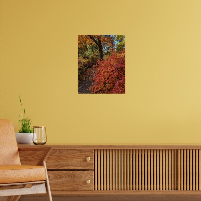 Walk Through an Autumn Colour Botanical Garden Poster (Living Room 2)
