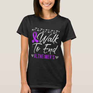 Walk to End Alzheimers Disease Dementia Wear T-Shirt