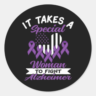 Walk To End Heimer Heimers Awareness 1 Classic Round Sticker