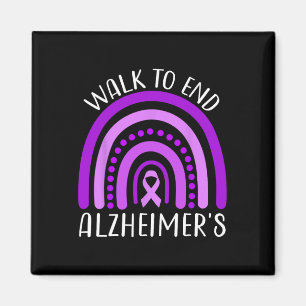 Walk To End Heimerheimer Purple Ribbon Heimerheime Magnet
