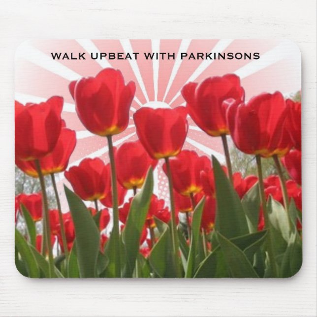 WALK UPBEAT WITH PARKINSONS MOUSE MAT (Front)