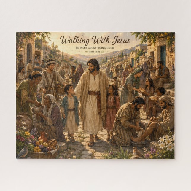 Walk With Jesus Jigsaw Puzzle (Horizontal)