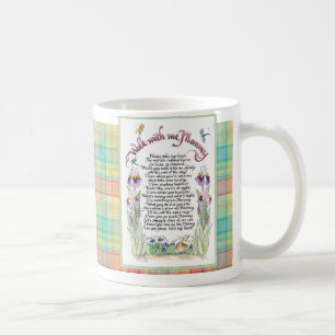 Walk With me Mummy, Poem, Calligraphied Coffee Mug