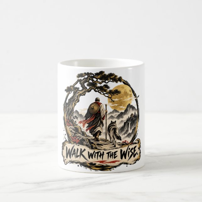 Walk With the Wise Dhammapada Coffee Mug (Center)