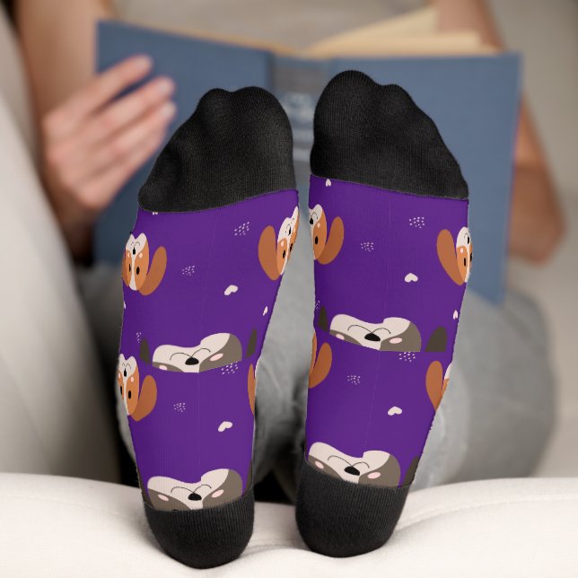 Walk with Whiskers and Wags Socks (Bottom)