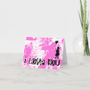 walk your heart : i love you : holiday card