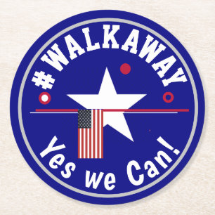 #walkaway yes we can round paper coaster