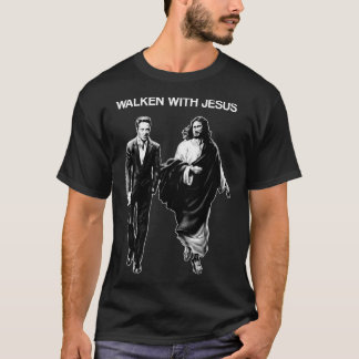 Walken With Jesus Christopher Walken Comfy Graphic T-Shirt