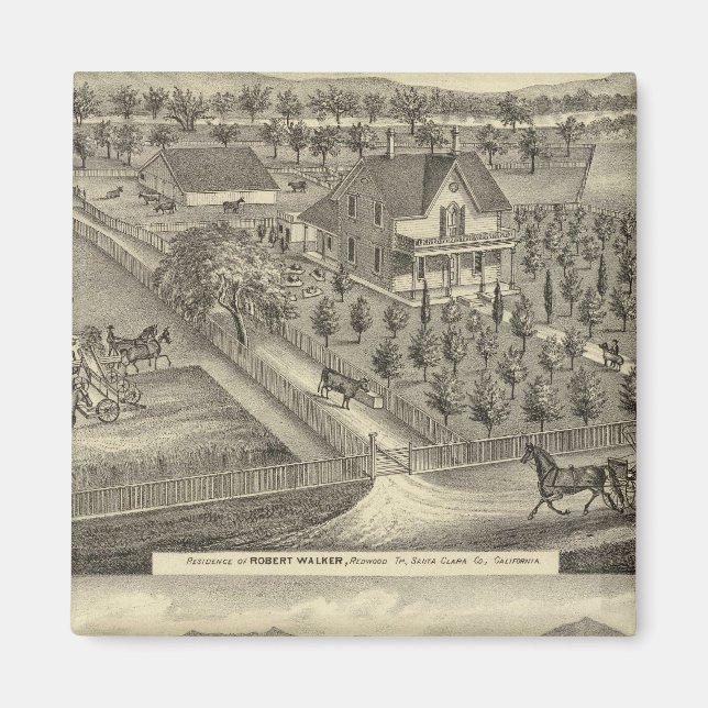 Walker, Ball residences Magnet (Front)