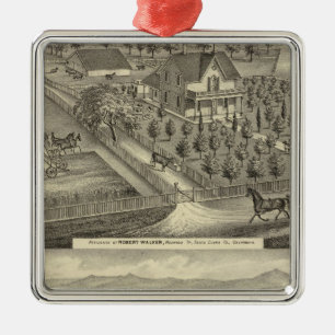 Walker, Ball residences Metal Tree Decoration