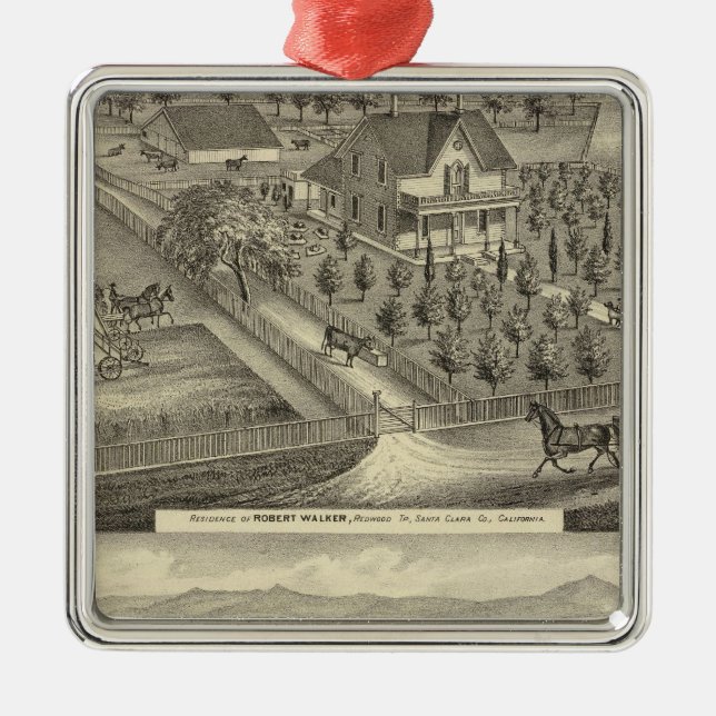 Walker, Ball residences Metal Tree Decoration (Front)