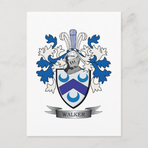 Walker Coat of Arms Postcard