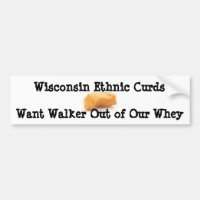 Walker Curds & Whey Bumper Sticker