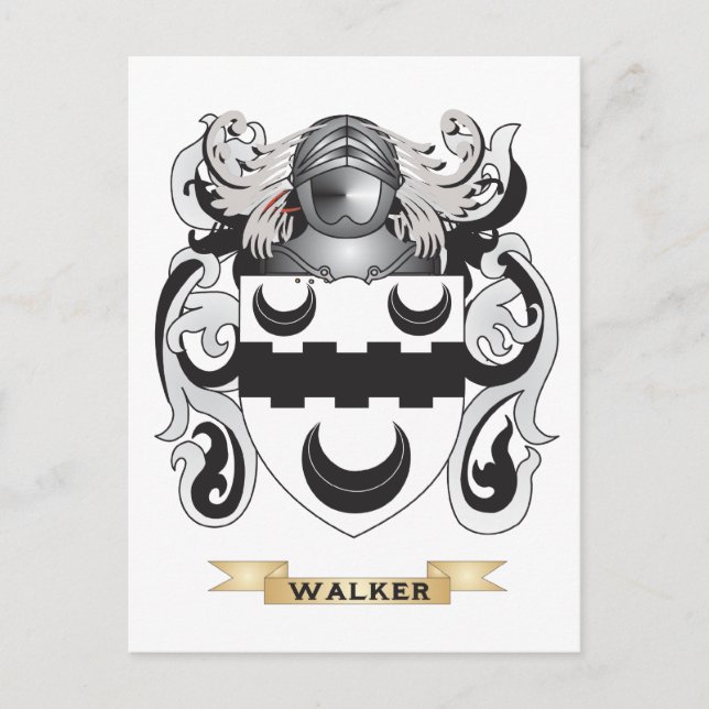 Walker Family Crest (Coat of Arms) Postcard (Front)