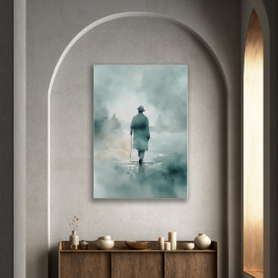 Walker in the fog poster