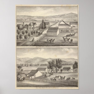 Walker, Knittel residences, farms Poster