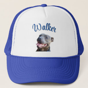 Walker Name With Staffy Bull Terrier, Trucker Hat