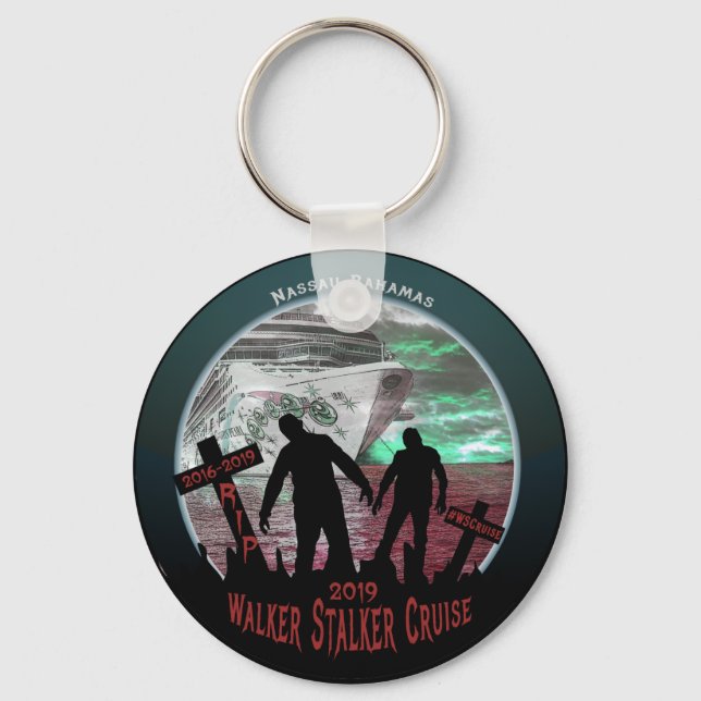 Walker Stalker Cruise 2019 Keychain (Front)
