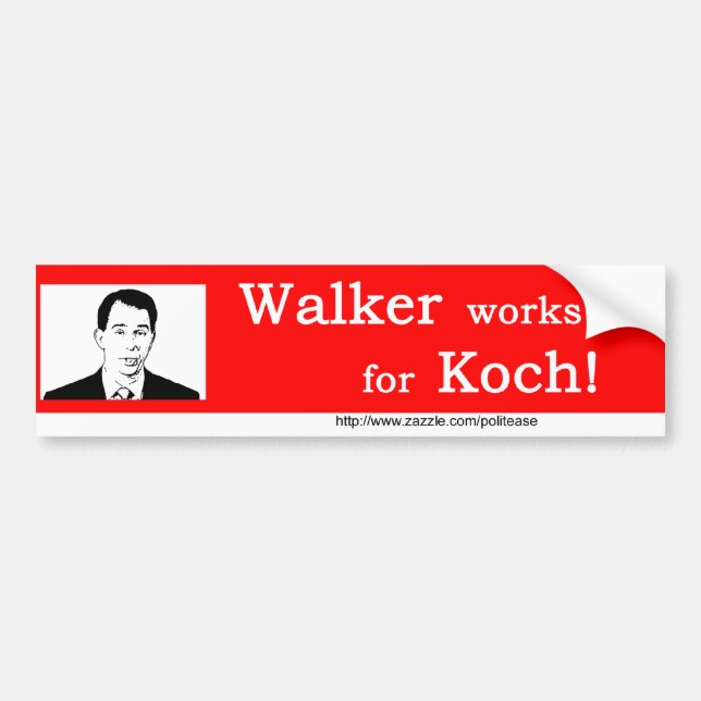 Walker Works for Koch Bumper Sticker (Front)