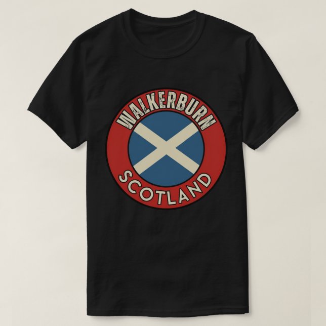 Walkerburn, Scotland T-Shirt (Design Front)