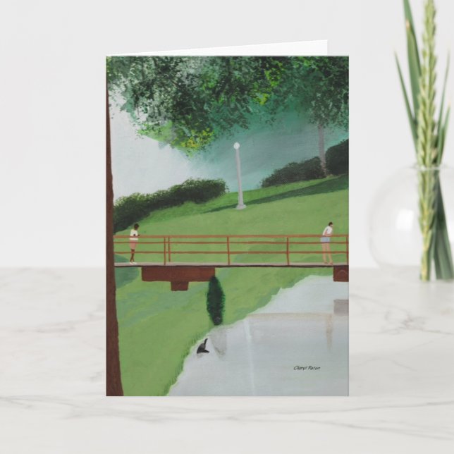 Walkers Boardwalk scene greeting card (Front)