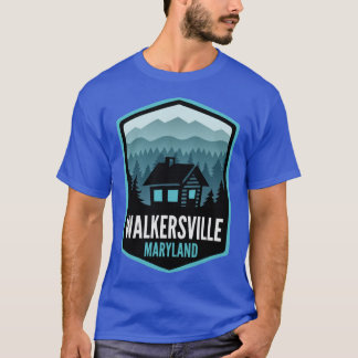 Walkersville Maryland Mountain Town Cabin T-Shirt