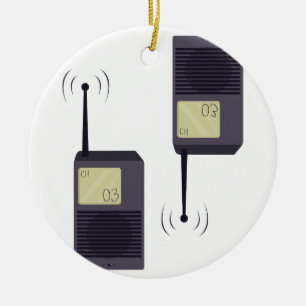 Walkie-Talkie Ceramic Tree Decoration