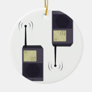 Walkie-Talkie Ceramic Tree Decoration