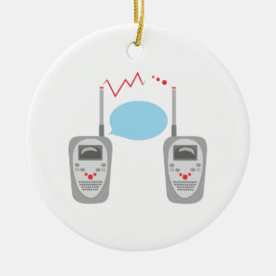Walkie Talkies Ceramic Tree Decoration