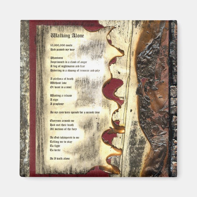 Walking Alone Magnet (Front)