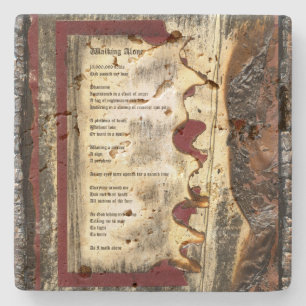 Walking Alone Stone Coaster