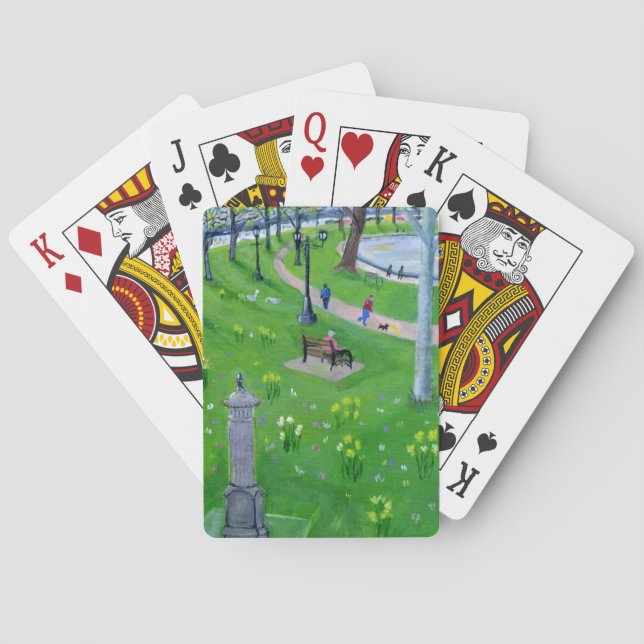 Walking around the Lough in Cork, Ireland Playing Cards (Back)