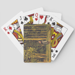 Walking at the Forest Edge (by Ferdinand Hodler) Playing Cards