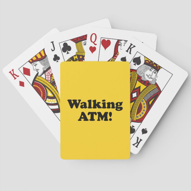 Walking ATM! Playing Cards (Back)