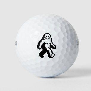 Walking Bigfoot - Smiling Sasquatch Funny Cryptid Golf Balls