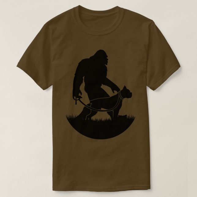 Walking Boxer Dog T-Shirt (Design Front)