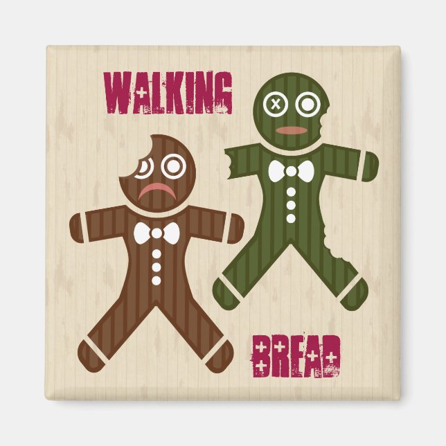 Walking Bread Magnet (Front)