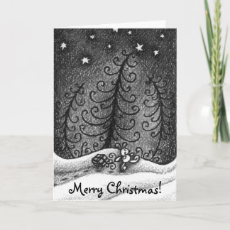 Walking Bunny Holiday Card