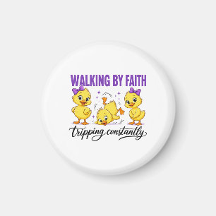 Walking By Faith Ducks Magnet