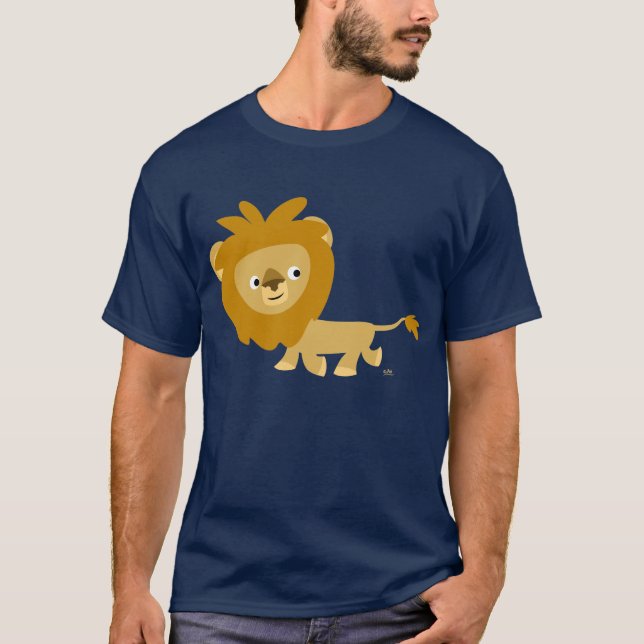 Walking Cartoon Lion T-shirt (Front)